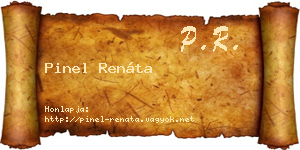 Pinel Renáta névjegykártya